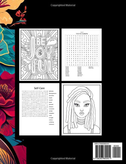 Melanin Tranquility: A Black Woman's Self-Care Coloring & Activity Book