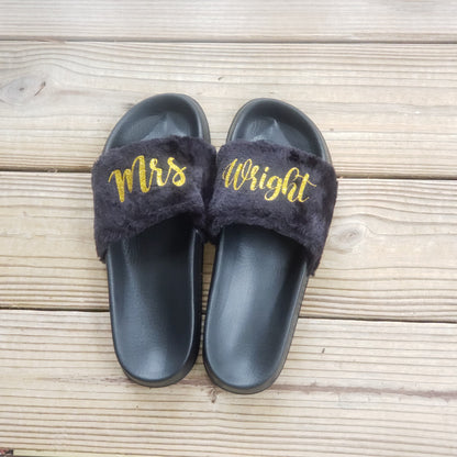 Personalized Fur Slippers