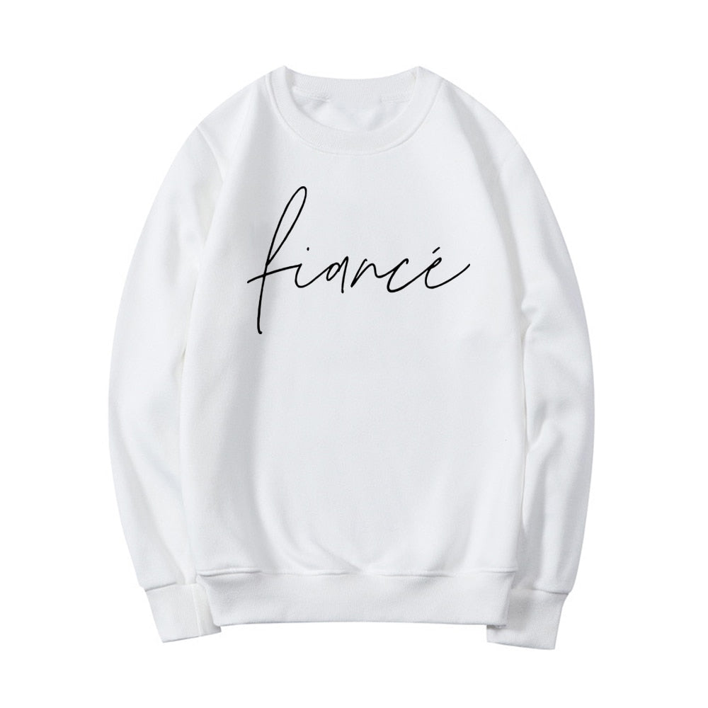 Fiancé in Script Sweatshirt