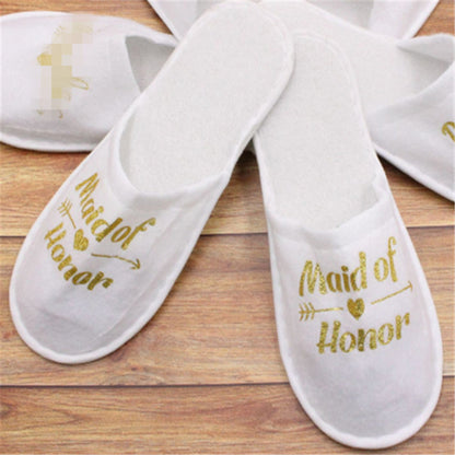 Disposable Bride Squad Slippers