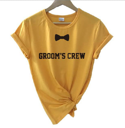 Groom's Crew Bow Tie Squad Tee