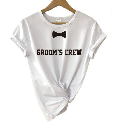 Groom's Crew Bow Tie Squad Tee