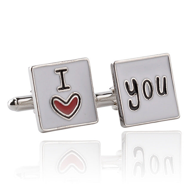 I Love Manly Cuff Links