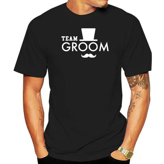 Team Groom Hat Squad Tee