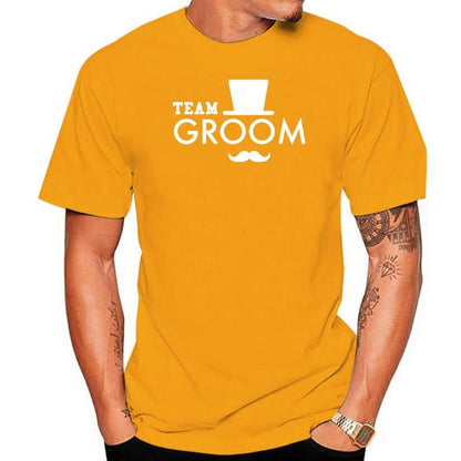 Team Groom Hat Squad Tee