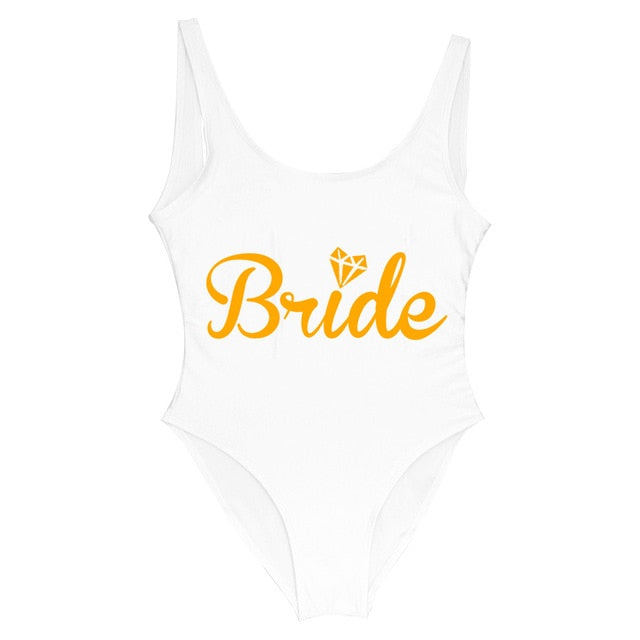 Bride Rhinestone Monokini