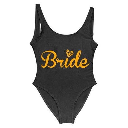 Bride Rhinestone Monokini