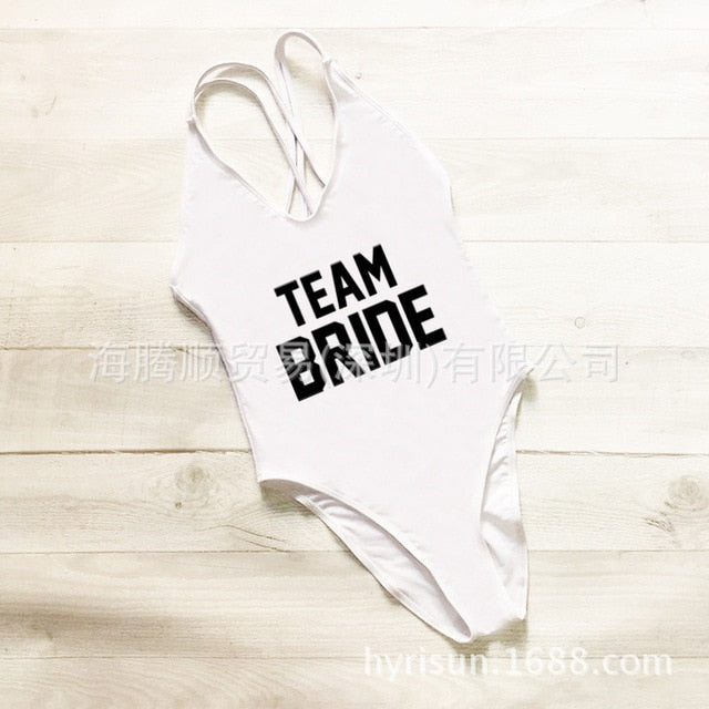 High Cut Team Bride Monokini